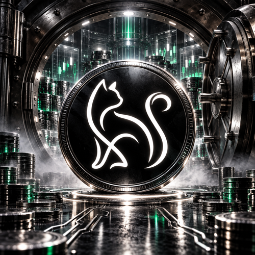 Darkinator Cat coin in the vault
